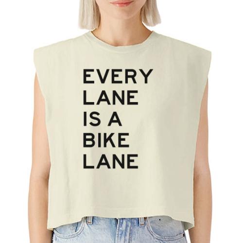 Every Lane is a Bike Lane - Washed Women´s Muscle Tank Top