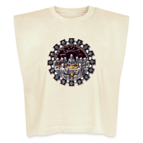 Last Supper Communion T Shirt, Faith Gift - Washed Women´s Muscle Tank Top
