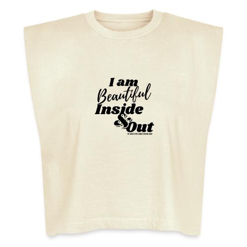 I am Beautiful - Inside and Out | Black Type - Washed Women´s Muscle Tank Top