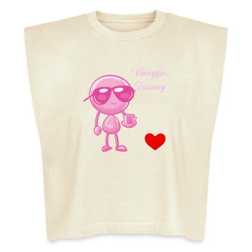 Smoon City_Viareggio Tuscany Pink - Washed Women´s Muscle Tank Top