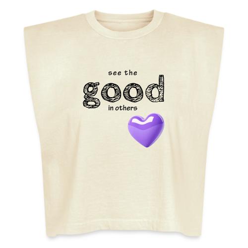 Smoon City_See the Good in Others - Washed Women´s Muscle Tank Top