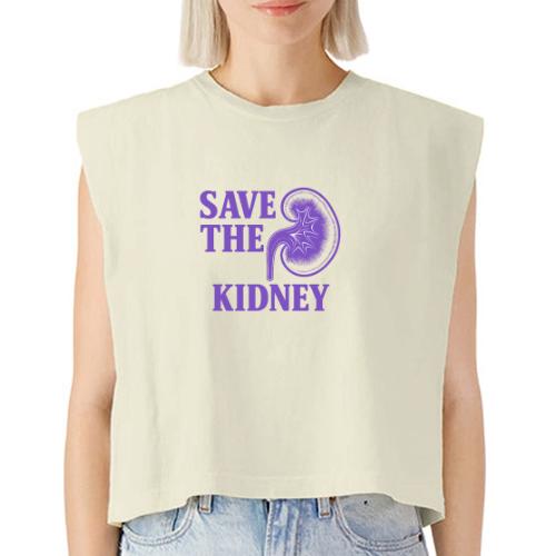 Save the kidney - Washed Women´s Muscle Tank Top