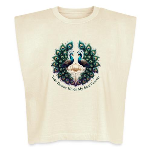 Your Beauty Holds My Soul Peacock Gifts T-Shirt - Washed Women´s Muscle Tank Top