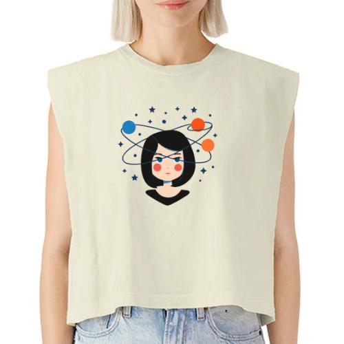 Spaced Out Girl – Mouse Pad - Washed Women´s Muscle Tank Top