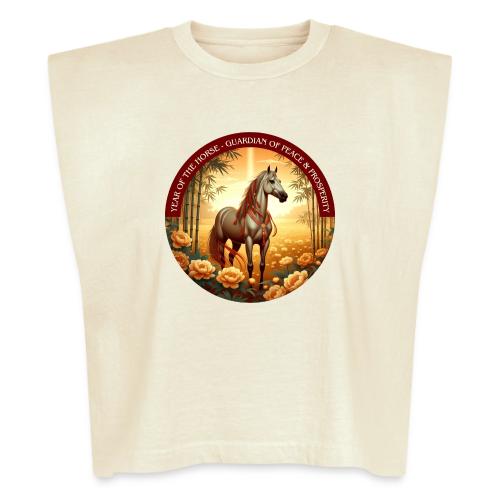 Year of the Horse Guardian T Shirt, Lunar New Year - Washed Women´s Muscle Tank Top