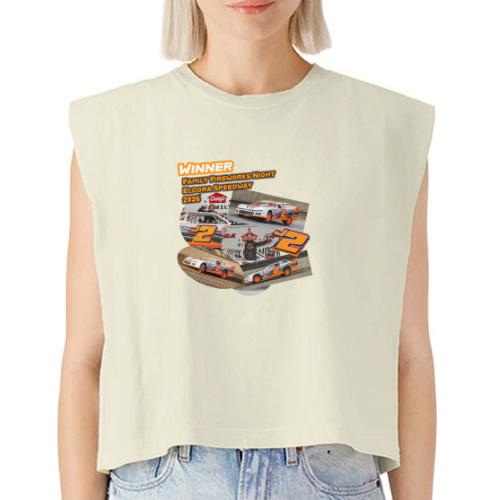 Rob Trent Eldora Speedway FFN#1 Design 1 - Washed Women´s Muscle Tank Top