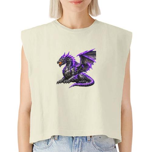 Neon Dragon at Rest - Washed Women´s Muscle Tank Top