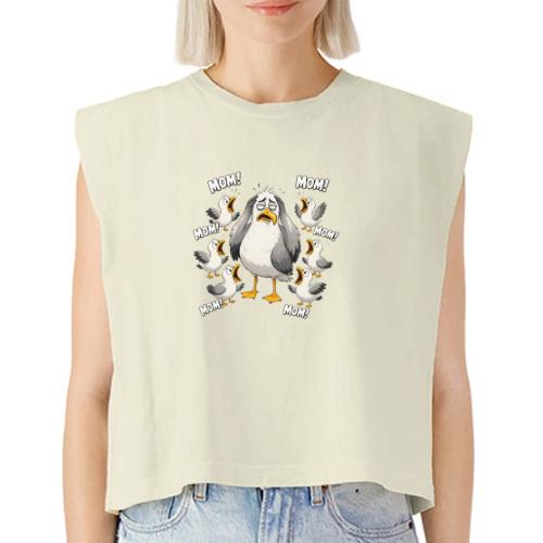 Seagull Mom Chaos - Washed Women´s Muscle Tank Top