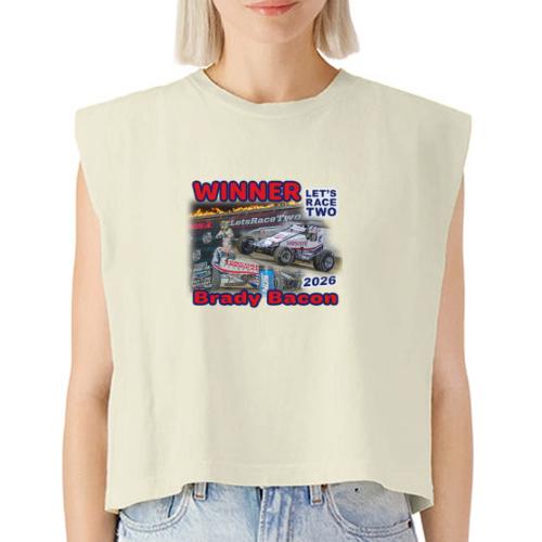 Brady Bacon #LetsRaceTwo Winner - Washed Women´s Muscle Tank Top