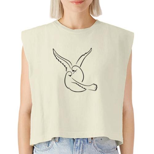 EMBRACED_TURTLEDOVES - Washed Women´s Muscle Tank Top