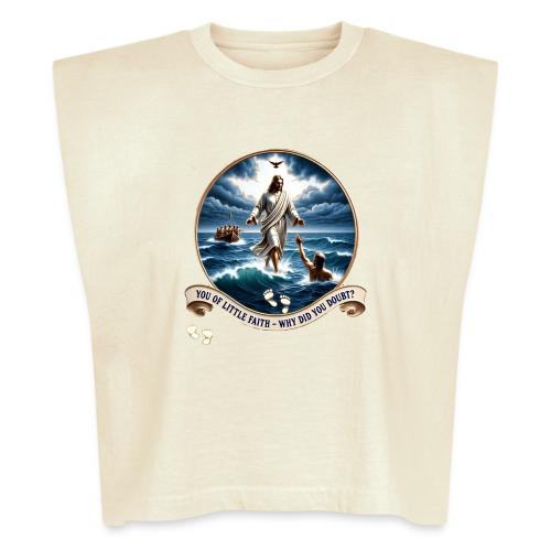 Walking On Water Faith T Shirt, Christian Miracle - Washed Women´s Muscle Tank Top