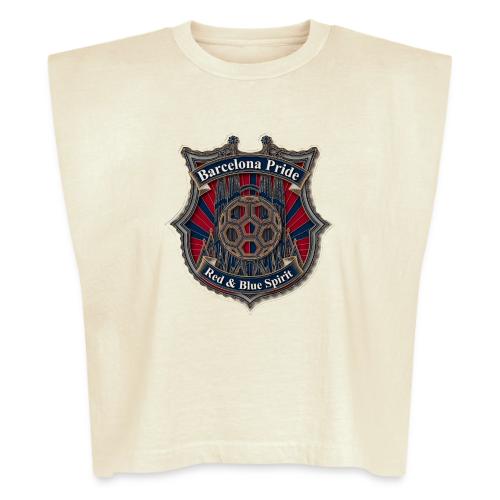 Barcelona Scarlet Pride T Shirt, Soccer City Gift - Washed Women´s Muscle Tank Top