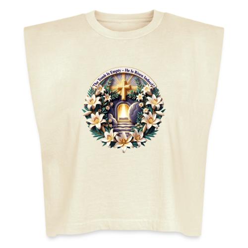 Easter The Tomb Is Empty T Shirt, Christian Gift - Washed Women´s Muscle Tank Top