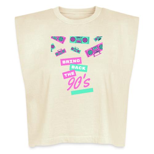 Bring Back The 90s Nostalgia Design| Retro 90s Art - Washed Women´s Muscle Tank Top