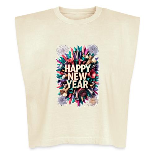 New Year's Party Horn T-Shirt - Washed Women´s Muscle Tank Top