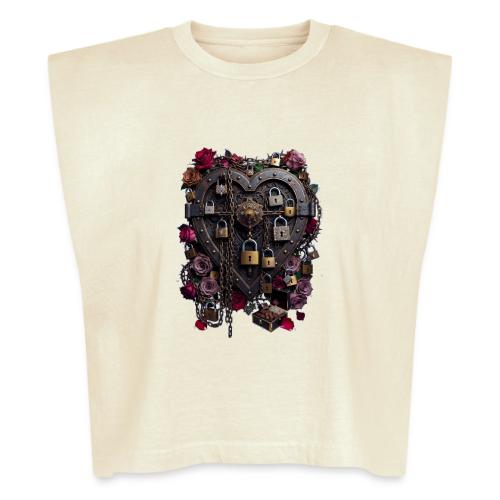 My Heart Permanently on Vacation T-Shirt - Washed Women´s Muscle Tank Top