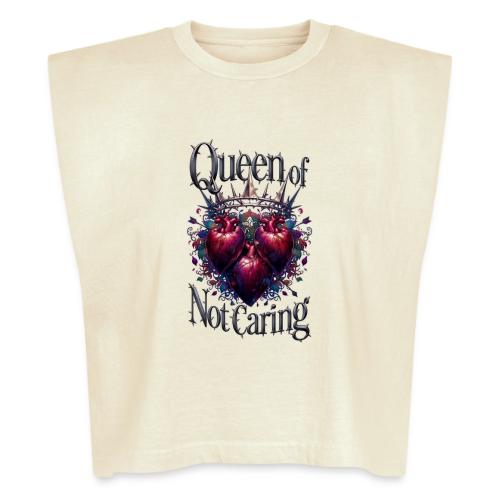 Queen of Not Caring T-Shirt - Washed Women´s Muscle Tank Top