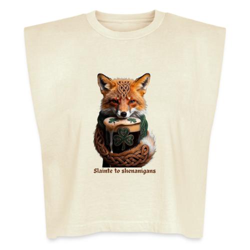 Sly Emerald Fox Toast T-Shirt - Washed Women´s Muscle Tank Top