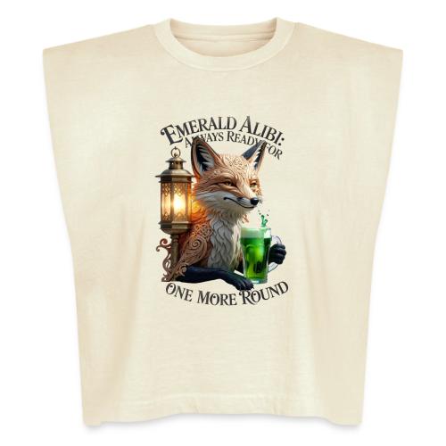 Emerald Alibi Fox Graphic Tee - Washed Women´s Muscle Tank Top