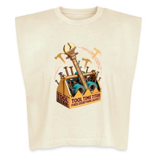 Tool Time Titan T Shirt, Funny Dad Gift - Washed Women´s Muscle Tank Top