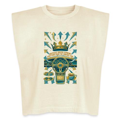 Backseat Driver T Shirt, Funny Dad Gift - Washed Women´s Muscle Tank Top