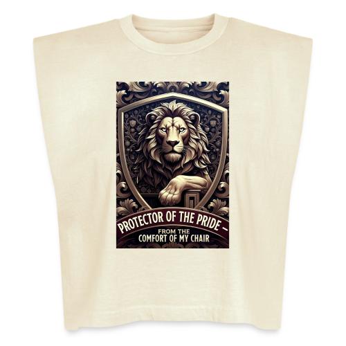 Lion King T Shirt, Funny Low-Effort Father Gift - Washed Women´s Muscle Tank Top