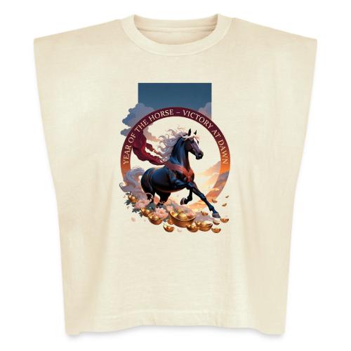 Year of the Horse Dawn T Shirt,Lunar New Year Gift - Washed Women´s Muscle Tank Top