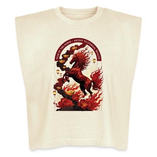 Year of the Horse Rise T Shirt,Lunar New Year Gift - Washed Women´s Muscle Tank Top