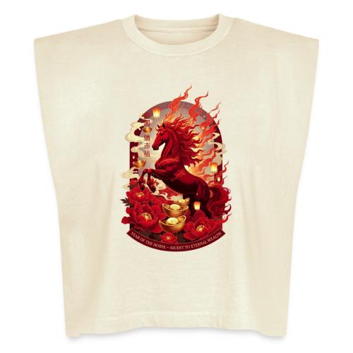 Year of the Horse Ascent T Shirt, Lunar New Year - Washed Women´s Muscle Tank Top