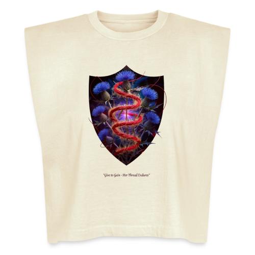 Women’s Day Crimson Thread Matriarch T Shirt, Gift - Washed Women´s Muscle Tank Top