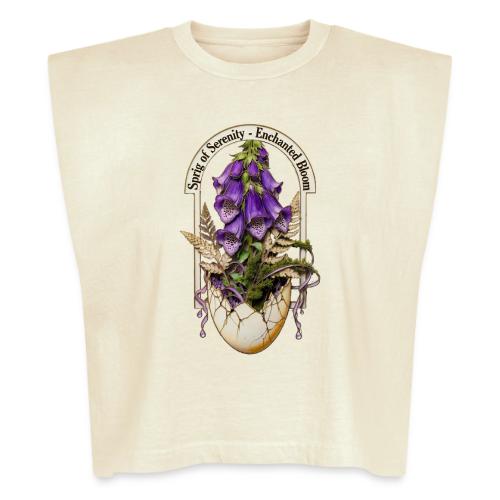 Spring Serenity Foxglove Tee, Easter Gift for wife - Washed Women´s Muscle Tank Top