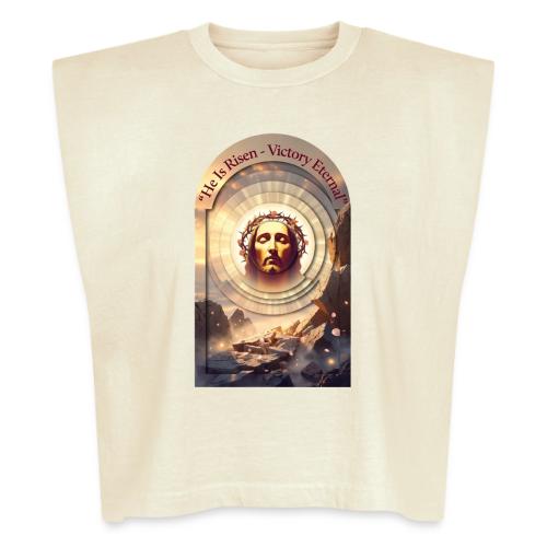 Easter He Is Risen Sacred Face T Shirt, wife Gift - Washed Women´s Muscle Tank Top