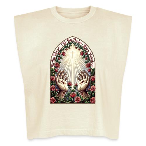Easter By His Wounds Healed T Shirt, Renewal Gift - Washed Women´s Muscle Tank Top
