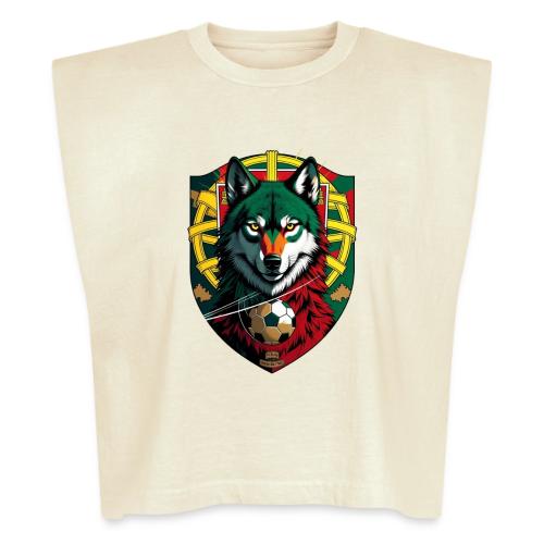 Portugal Iberian Wolf Soccer T Shirt,Football Gift - Washed Women´s Muscle Tank Top