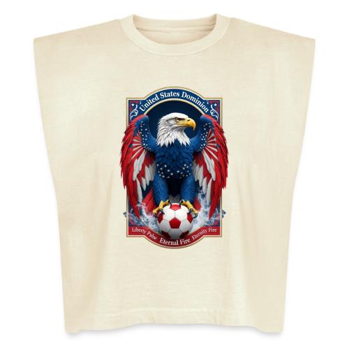 USA Eagle Emblem T Shirt, USA Soccer Pride Gift - Washed Women´s Muscle Tank Top