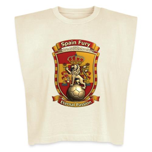 Spain Lion Fury T-Shirt, Spanish Crest Gift - Washed Women´s Muscle Tank Top