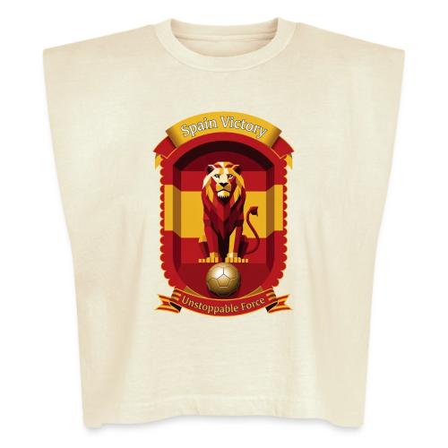 Spain Lion Victory T-Shirt, Flag Pride Crest Gift - Washed Women´s Muscle Tank Top