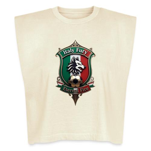 Italy heritage Wolf Fury Tee, Pride Badge Gift - Washed Women´s Muscle Tank Top