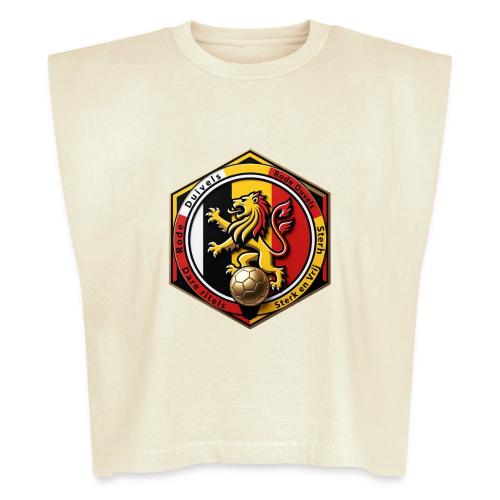Belgium Lion Valor T-Shirt, Belgian Pride Gift - Washed Women´s Muscle Tank Top