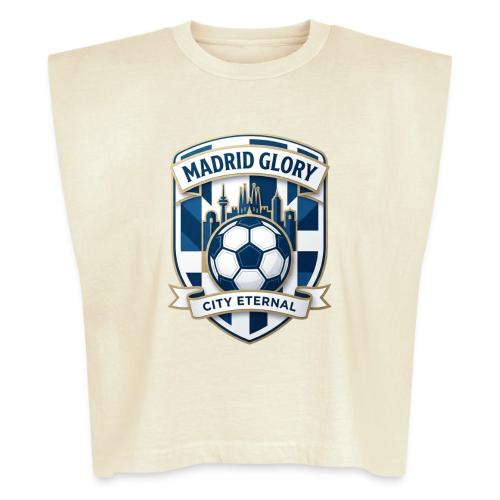 Madrid Skyline Glory T Shirt, Madrid Fan Gift - Washed Women´s Muscle Tank Top