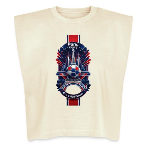 Paris Tower Legacy T Shirt, Soccer City Pride Gift - Washed Women´s Muscle Tank Top