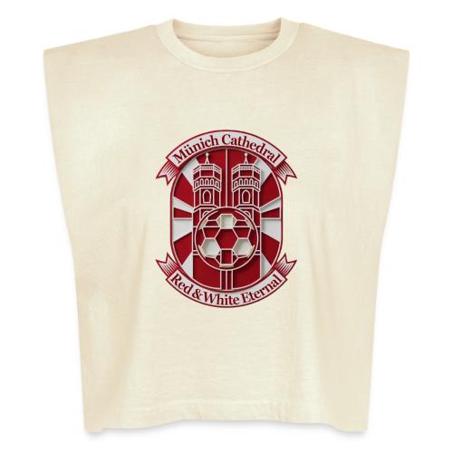 Munich Cathedral T Shirt, German Football Fan Gift - Washed Women´s Muscle Tank Top