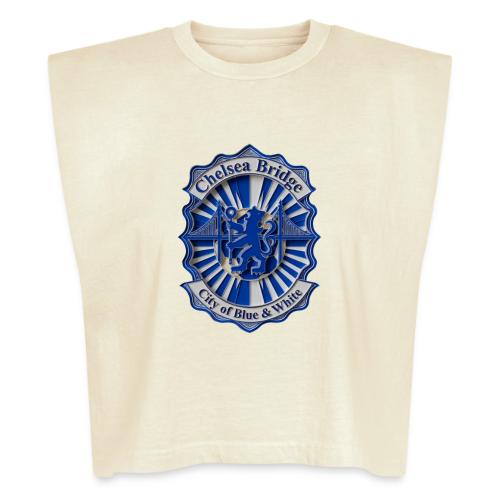 Chelsea Blue Bridge T Shirt, Soccer Fan Gift - Washed Women´s Muscle Tank Top