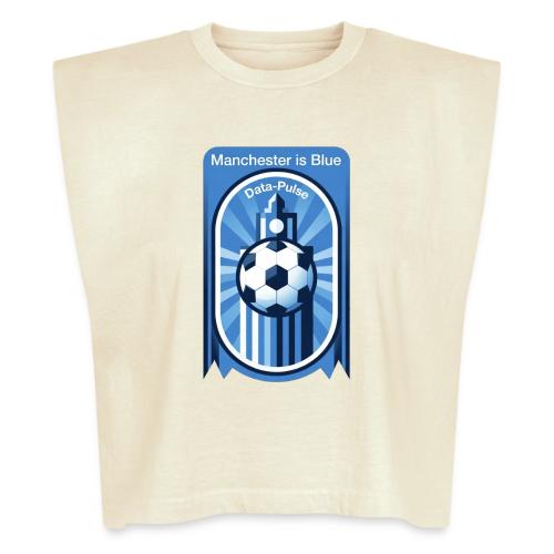 Manchester is Blue Soccer City T Shirt, Apparel - Washed Women´s Muscle Tank Top
