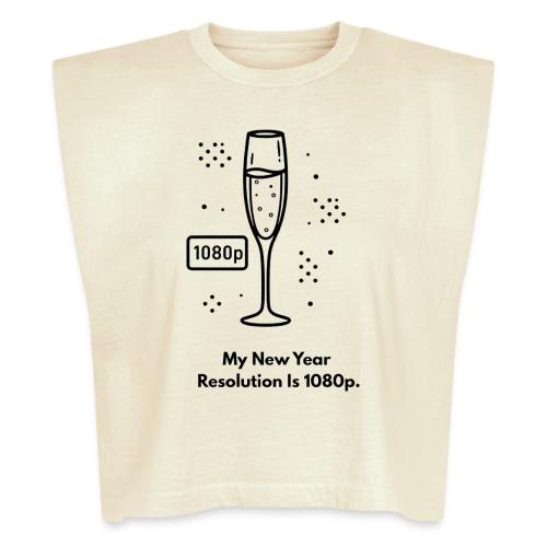 My New Year Resolution Is 1080p T-Shirt - Washed Women´s Muscle Tank Top