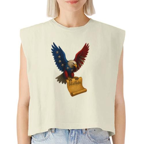 Bill of Rights Bald Eagle - Washed Women´s Muscle Tank Top