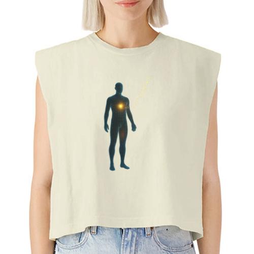 Glowing Chest Personl - Washed Women´s Muscle Tank Top