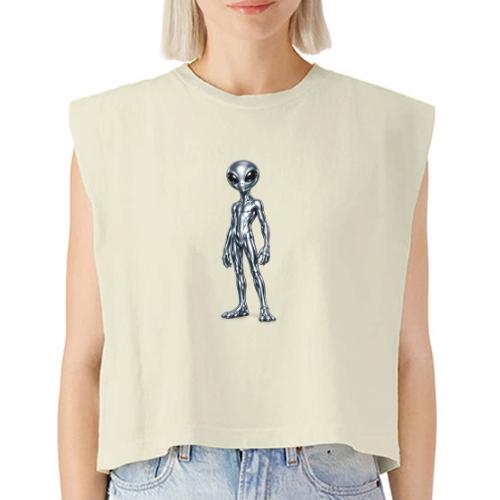 Silver Alien - Washed Women´s Muscle Tank Top