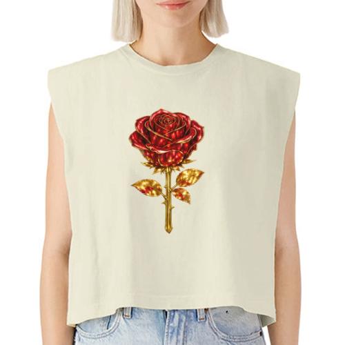 Golden Rose - Washed Women´s Muscle Tank Top