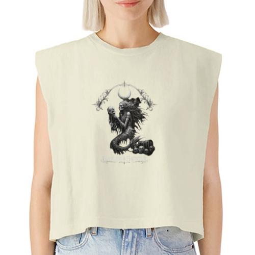 love and haunted - Washed Women´s Muscle Tank Top